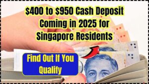 $400 to $950 Cash Deposit Coming in 2025 for Singapore Residents