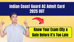 Indian Coast Guard AC Admit Card 2025 OUT