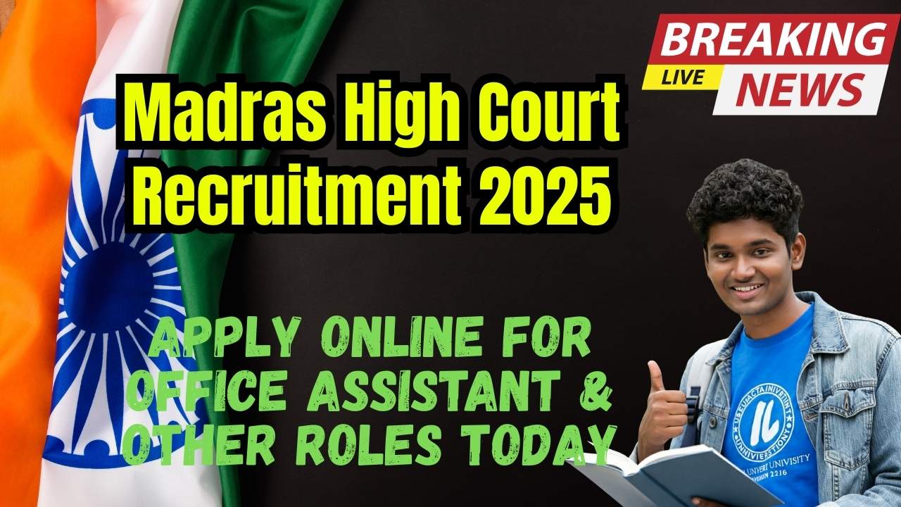 Madras High Court Recruitment 2025