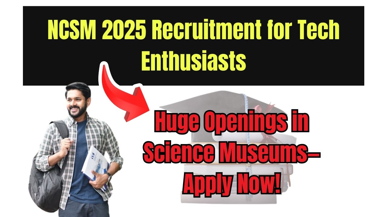 NCSM 2025 Recruitment for Tech Enthusiasts