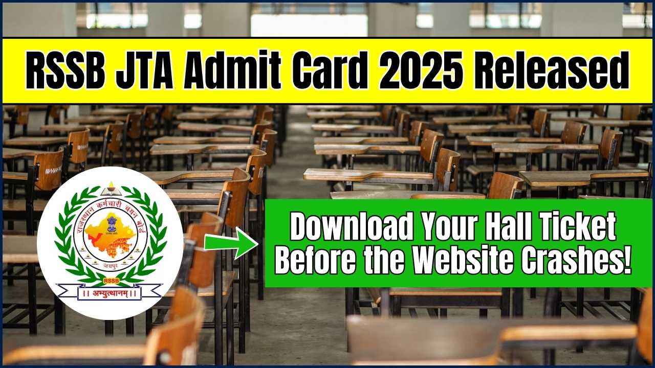RSSB JTA Admit Card 2025 Released