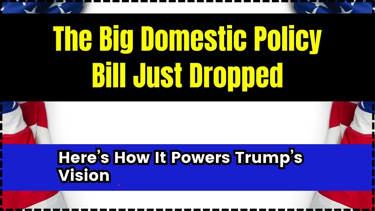 The Big Domestic Policy Bill Just Dropped