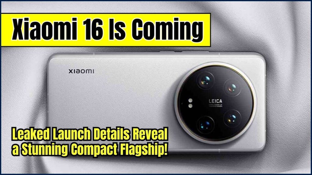Xiaomi 16 Is Coming – Leaked Launch Details Reveal a Stunning Compact Flagship! 1 Xiaomi 16 Is Coming