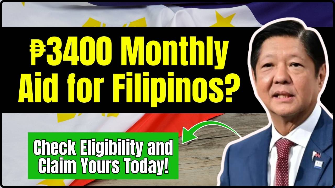 ₱3400 Monthly Aid for Filipinos