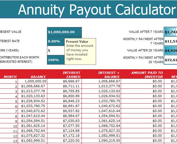 What $500,000 Annuity Really Pays You Every Month If You Retire at 65? Check Details 2 Annuity Payout Calculator