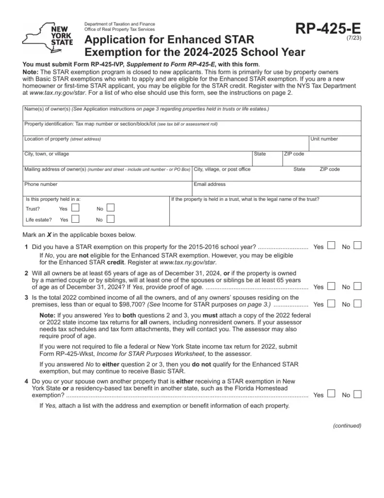 New York Stimulus Payment: Here’s When You Can Expect Your 2025 STAR Credit 4 Application Forms