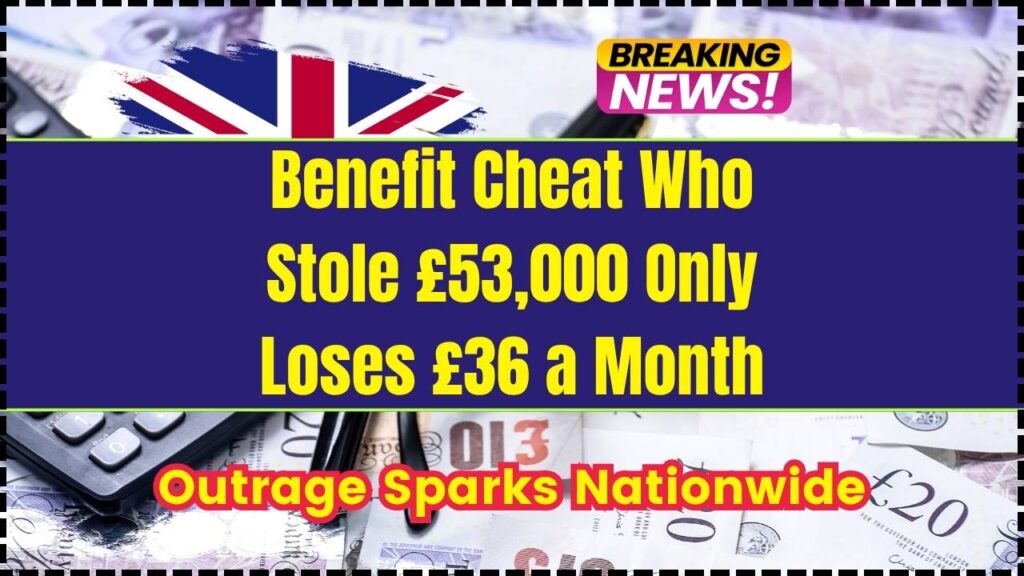 Benefit Cheat Who Stole £53,000 Only Loses £36 a Month; Outrage Sparks Nationwide 1 Benefit Cheat Who Stole £53,000 Only Loses £36 a Month