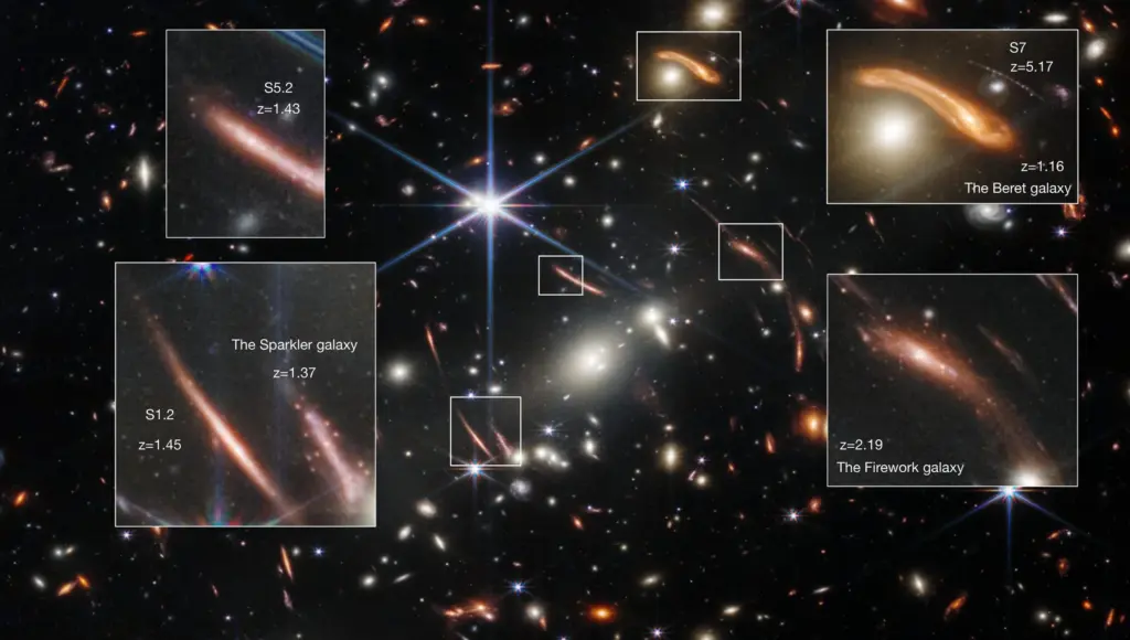 Shocking Discovery: James Webb Space Telescope Captures Enormous Cosmic Structures with Dozens of Galaxies 4 COSMOS-Web Survey