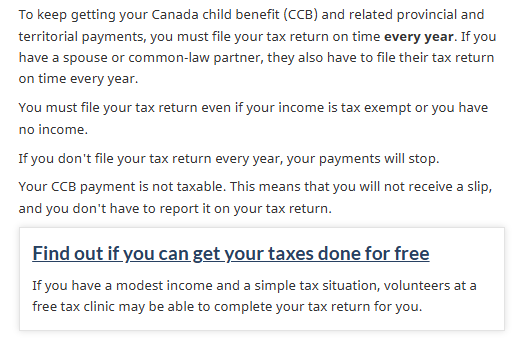 Canada Child Benefit Image