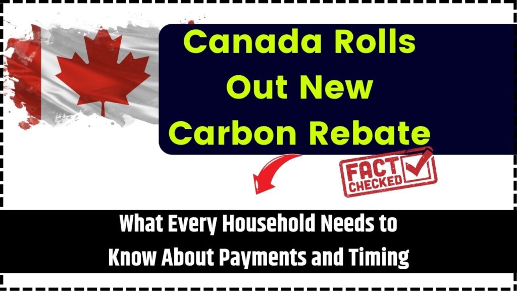 Canada Rolls Out New Carbon Rebate; What Every Household Needs to Know About Payments and Timing 1 Canada Rolls Out New Carbon Rebate