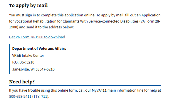 Chapter 31 VA Benefits: Can You Still Qualify With a Less-Than-Honorable Discharge? 2 Chapter 31 VA Benefit Apply by Mail