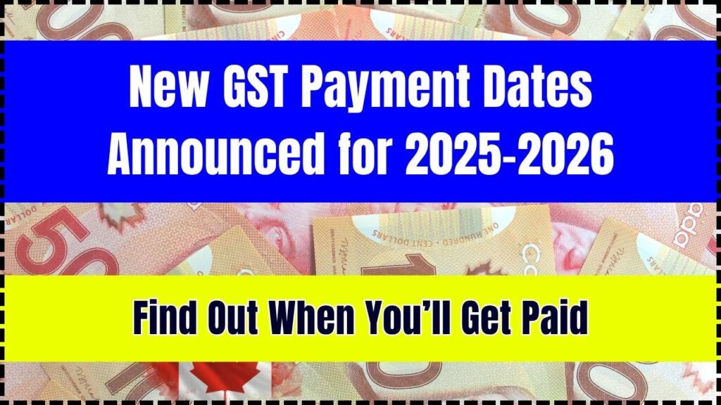 New GST Payment Dates Announced for 2025–2026