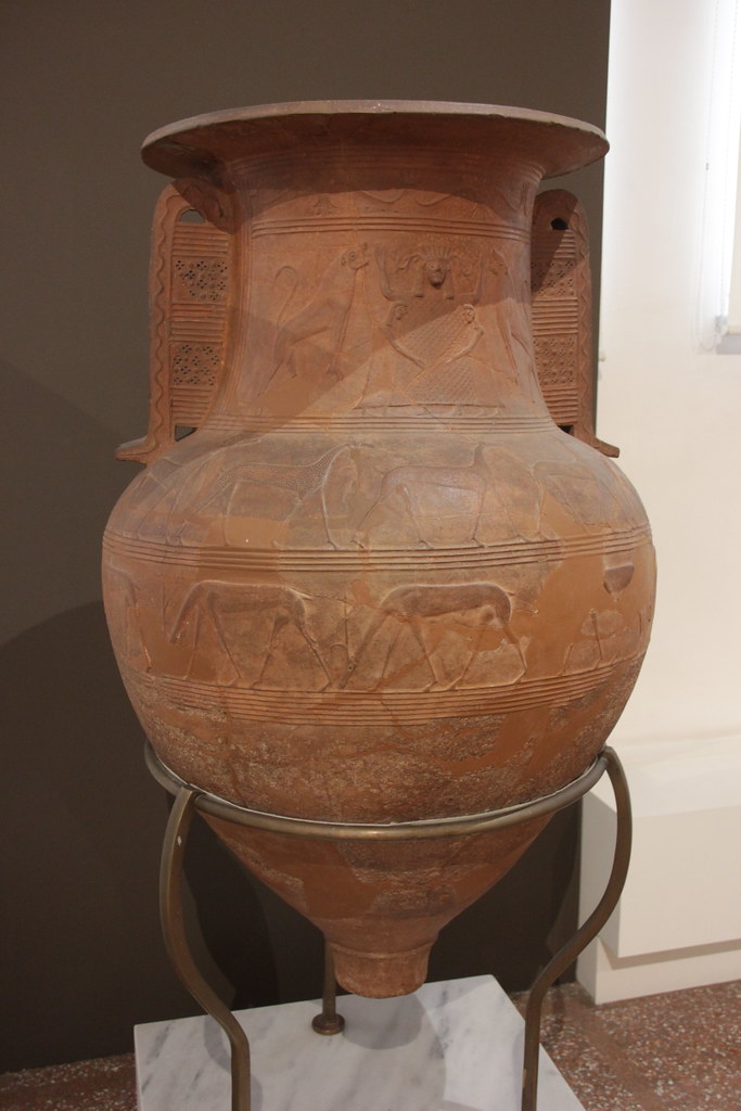 A Breakthrough Beneath the Soil—Seal Impressions That Could Redefine Early Aegean Civilisation 2 Relief-decorated Cycladic pithos neck