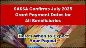 SASSA Confirms July 2025 Grant Payment Dates for All Beneficiaries
