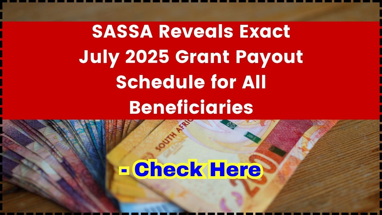 SASSA Reveals Exact July 2025 Grant Payout Schedule for All Beneficiaries