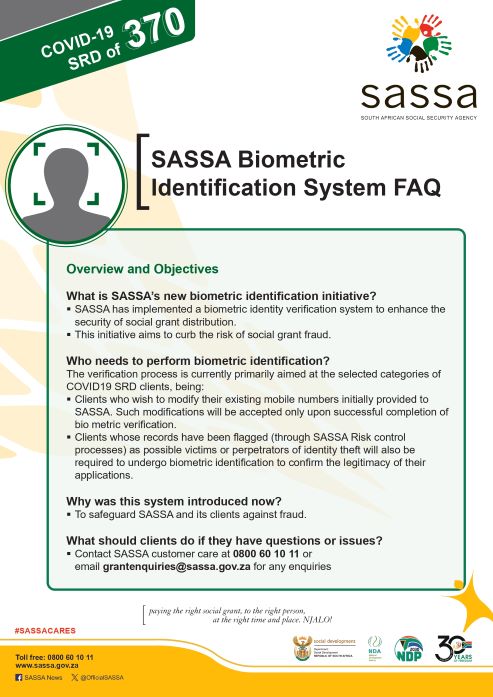 Grant Recipients Struggle With SASSA’s Frustrating In‑Person Verification Process, Face Delays 3 SASSAs biometric FAQ