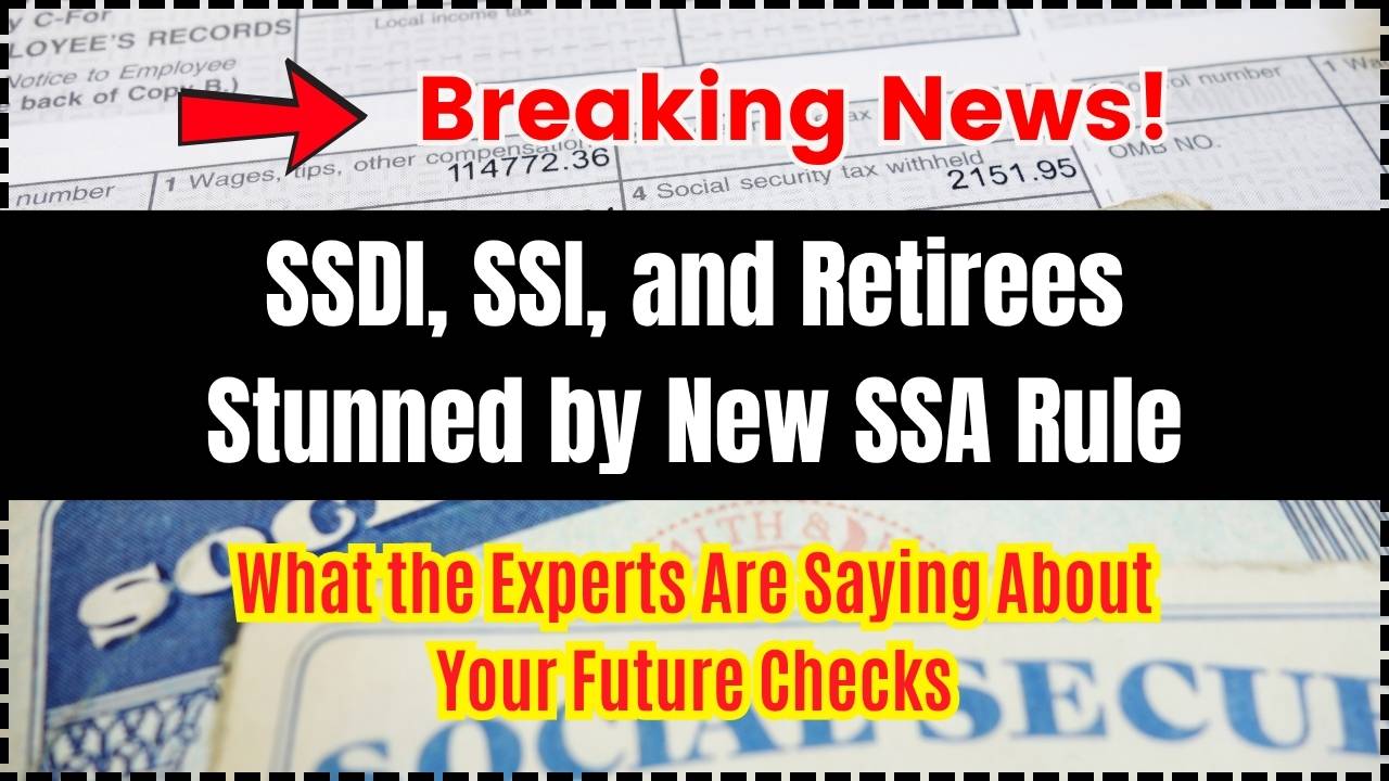 SSDI, SSI, and Retirees Stunned by New SSA Rule