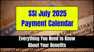 SSI July 2025 Payment Calendar