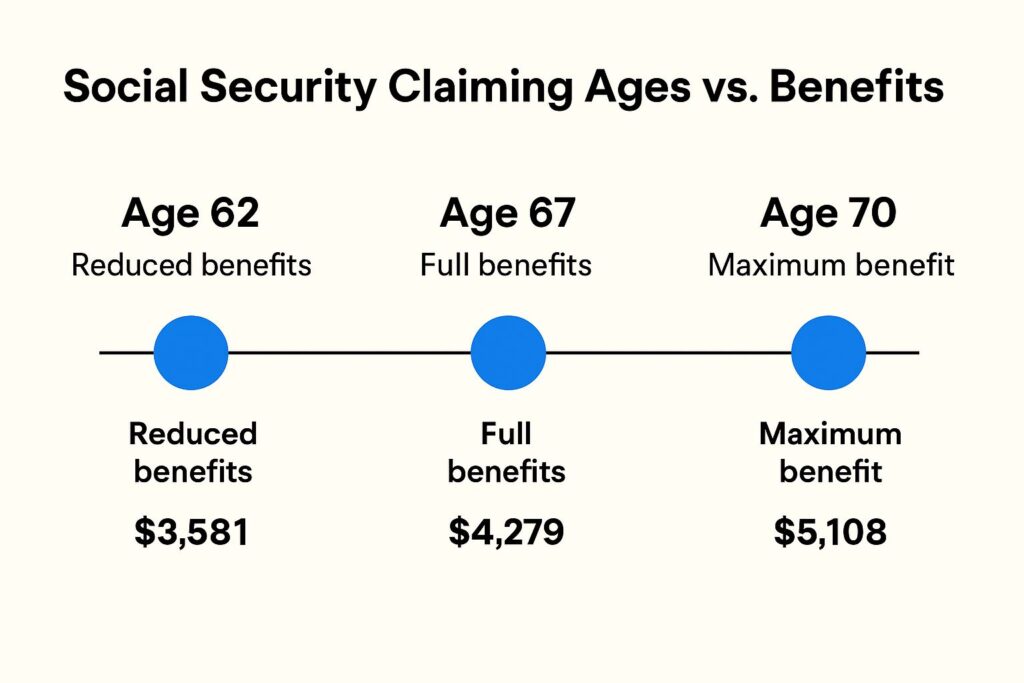 How Much Do You Need to Earn to Get the Full $5,108 Social Security Benefit? The Answer May Shock You 2 Social Security Claiming Ages vs. Benefits Chart