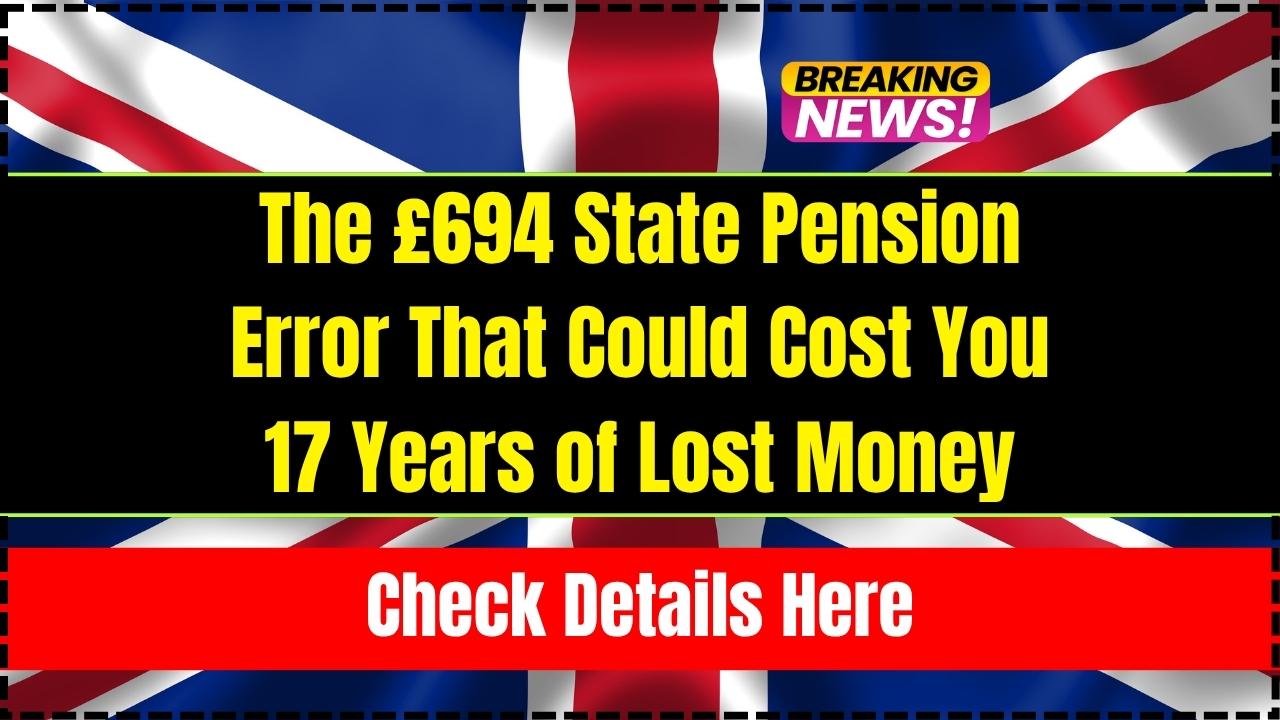 The £694 State Pension Error That Could Cost You 17 Years of Lost Money