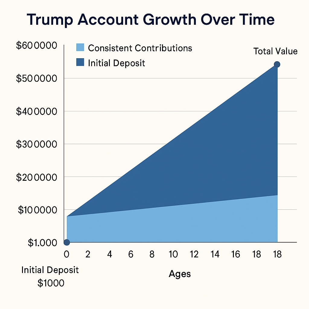 $1,000 Trump Account Rules Revealed: Here's Where You Can Spend It (And What’s Off-Limits) 3 Trump Account Graph image
