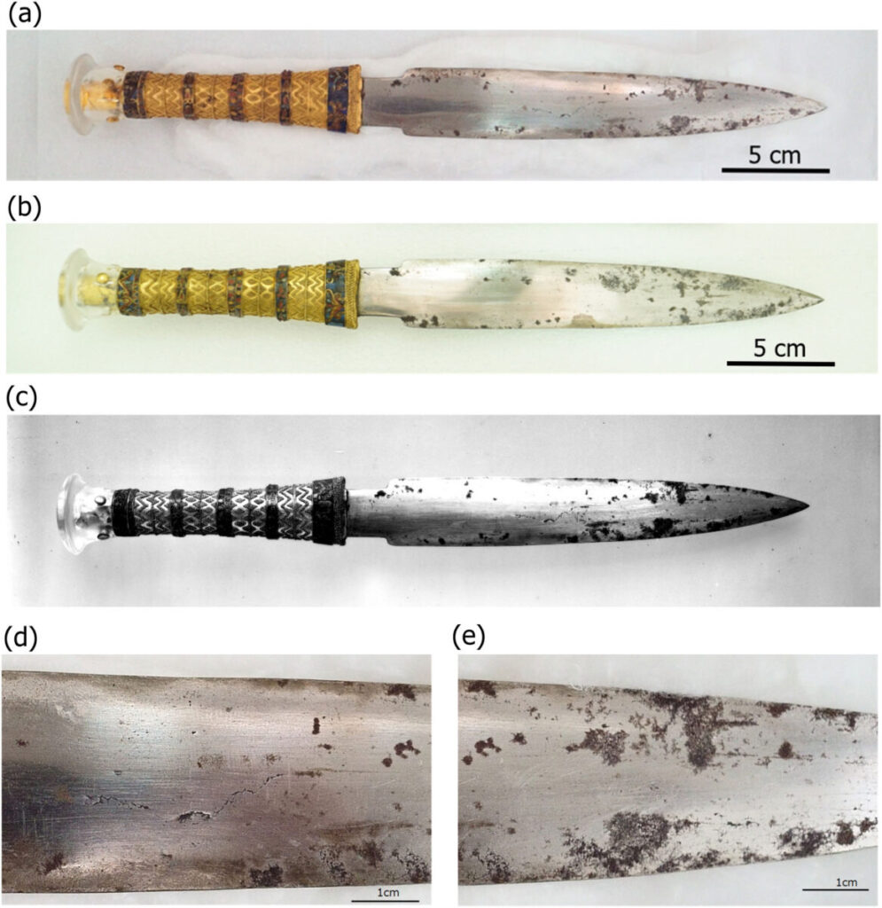 Tutankhamun’s ‘Sky Dagger’ Mystery SOLVED — Science Reveals Its Meteorite Origins! 4 meteorite and gold daggers